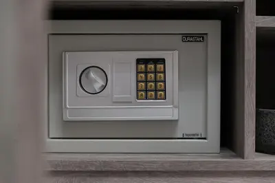 a safe with a remote control inside of it at Peggy's house by 8essentially in Chania Town