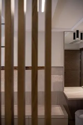 a bathroom with a mirror and a sink at Casa Dorini in Chania Town