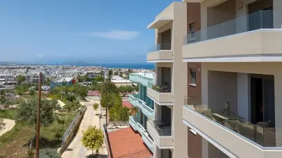a view of a city from a building at A Heaven View Park Hideaway - Chania Nest in Chania Town