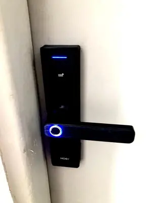 a cell phone is attached to a wall at Lux and modern apartment Chania in Chania Town