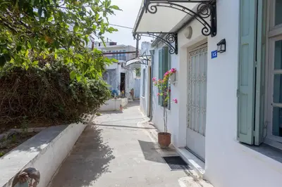 a narrow street in the town of akrotiri at Argiro's House - Chania Old Town in Chania Town