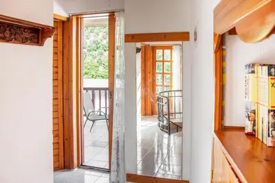 a room with a door leading to a balcony at Anastasia Country Home in Strovlés