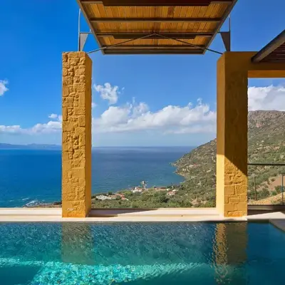 Seafront Ravdoucha Epavlis Athina Villa - Pool