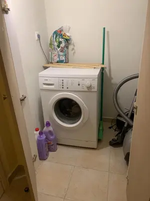 a washer and dryer in a small room at Villa Elias & Casseiopia in Chania Town