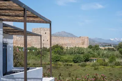 a view of the great wall from a house at MYLOS (6) in Chania Town