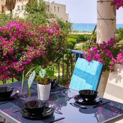 Elias 1-Bedroom Apartment on the beach with pool