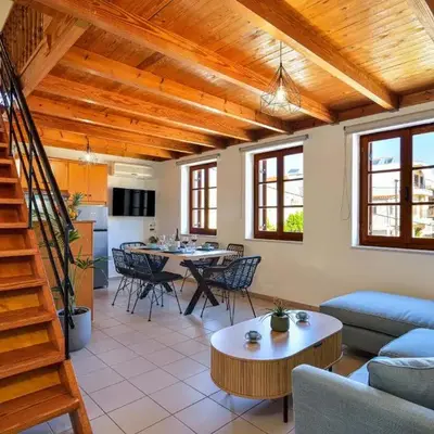 Old Town Loft with Sea View Roof Terrace and Private Parking