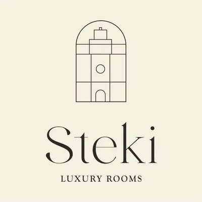 a logo for a luxury room with a building at Steki Luxury Room 2 in Chania Town
