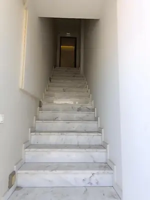 a stairway leading up to a door in a building at Sandy Suite 2 in Agia Marina Nea Kydonias