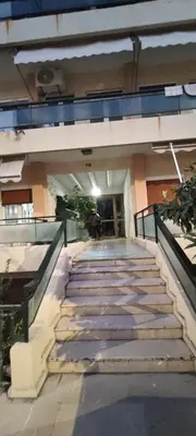 a set of stairs leading to a building at Color Living in Chania Town
