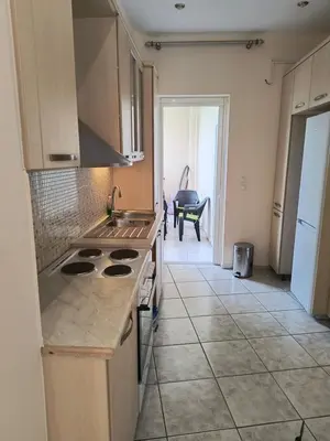 a kitchen with a sink and a stove top oven at Angie A1 close to the beach by 8essentially in Chania Town