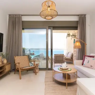 Kymvari - Stunning sea view-elegant apt-infinity shared pool