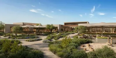 a rendering of a building with a garden at Ikos Kissamos in Kissamos