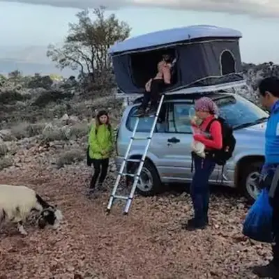 Rooftop Jeep Escape Sleep Under the Stars