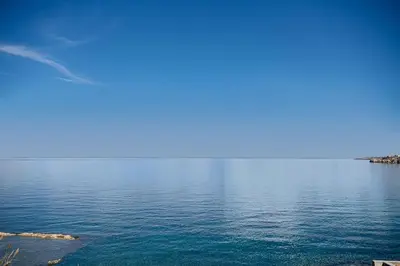 a view of a large body of water at Casa Domenica, 2 bedroom seaside home in Chania Town