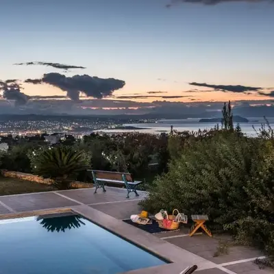 Villa Mariposa - panoramic sea view - near Chania city