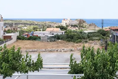 a view of a river from a city at Rooms Kochilas Elafonisi in Elafonisi