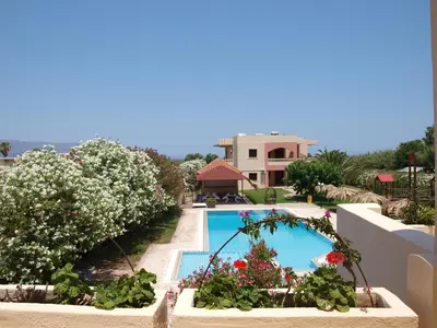 a view of the pool at a resort at Villa Rita Apartments A in Tavronitis