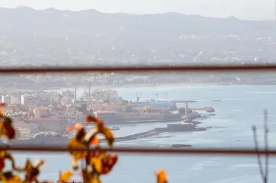 a view of a city and a body of water at Sody Magnificent Bay View in Chania Town