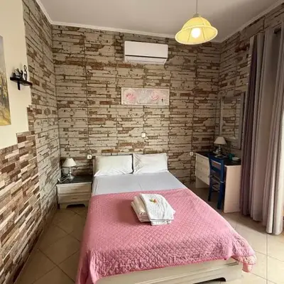 2-Bedroom Blue & White House with Garden and Beach