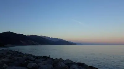 a view of a large body of water at Christos Rooms in Palaiochóra