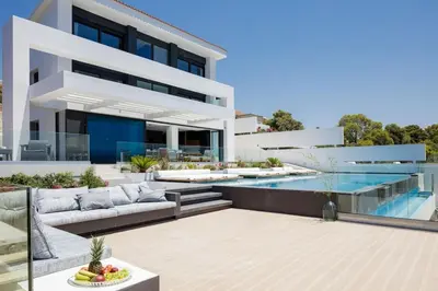 an image of a villa with a swimming pool at Regal Residence in Chania Town