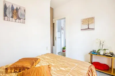 a bedroom with a bed in a room at Katerina's Apartment in Chania Center in Chania Town