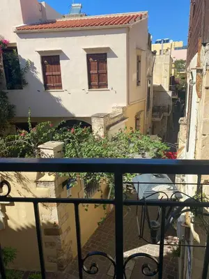 a view of a building from a balcony at Casa Argo in Chania Town