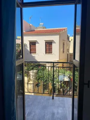 a view from a window of a building at Casa Argo in Chania Town