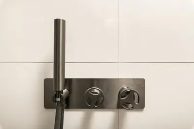 a metal object is attached to a wall at Michalis NCHouse 33 in Chania Town