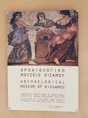 a book with a picture of two people on it at Villa Margarita's farm, private pool in Maláthiros