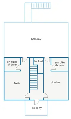 a schematic diagram of a building at Villa Areti by Villa Plus in Spiliá