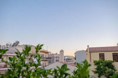 a view of the roofs of buildings at Marthas DeLight Rooms in Chania Town