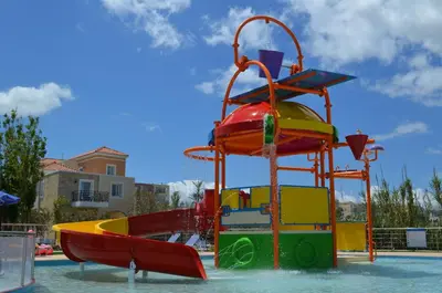 a water slide in a water park at Chrispy Waterpark Resort - All inclusive in Kolymvari