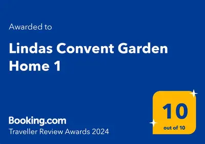 a screenshot of the lindias convert garden sign at Lindas Convent Garden Home 1 in Chania Town