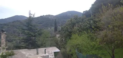 a view of the mountains from a house at Kastania..2 in Kiolianá